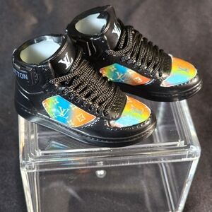 Louis Vuitton Black Multicolor Mini Sneakers